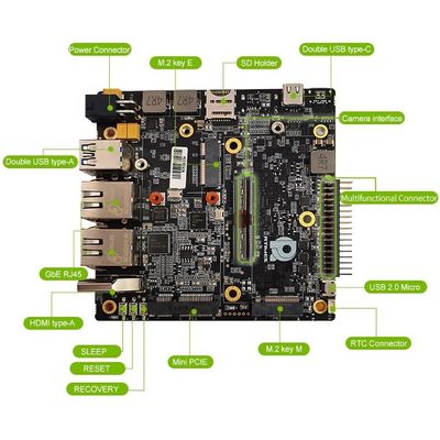 RTSO-1001 AGX Xavier Industrial Carrier Board Leistungsaufnahme 9 V bis 20 V Serie Jetson AGX Orin