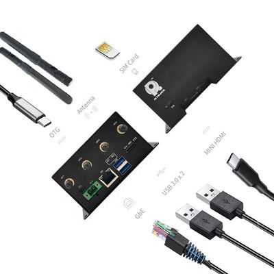 Waveshare Jetson Orin NX 16GB Modul eingebettete KI-Gehäuse für Feiyun Smart Box